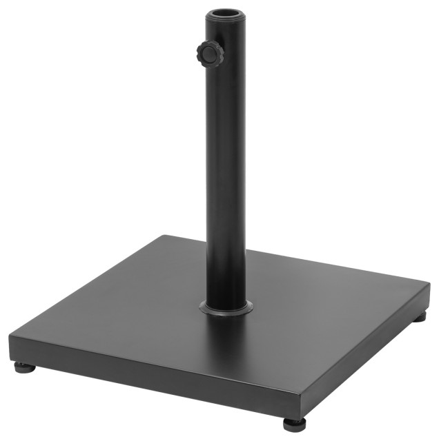 40lb Outdoor Patio Umbrella Base Stand Outdoor Square Steel Plate Stand