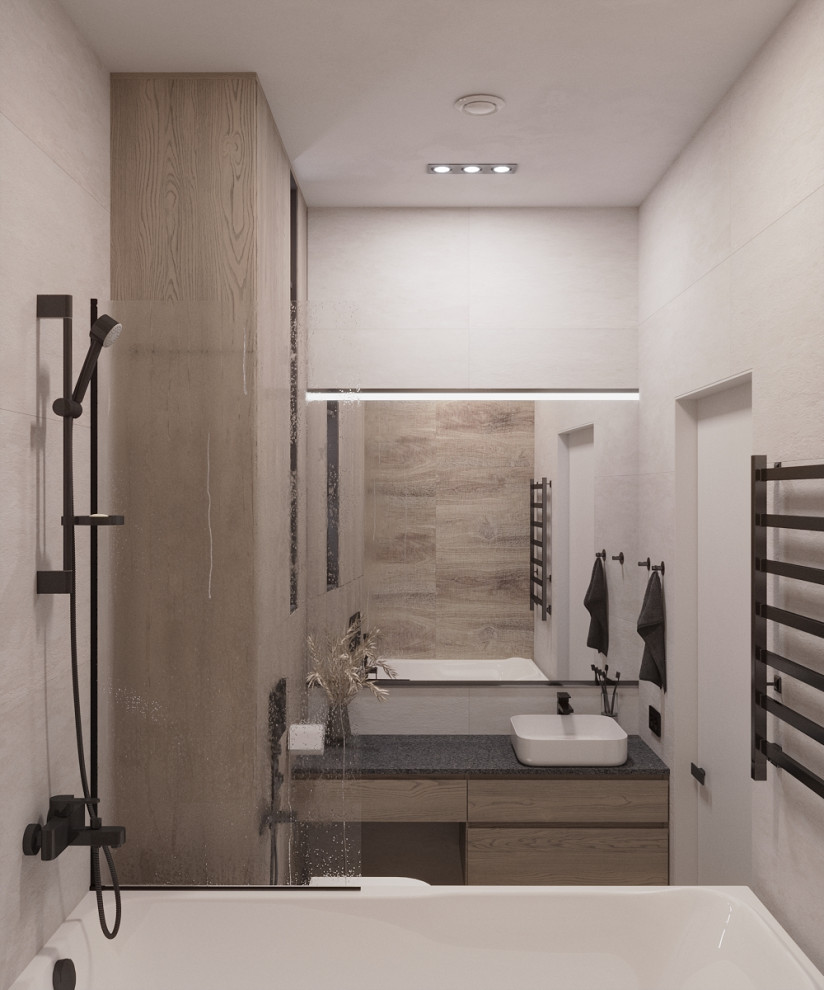 Трёхкомнатная квартира в монохромных тонах