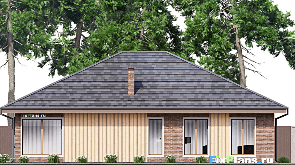 Проект одноэтажного дома 15х16м S305м2 F-14669