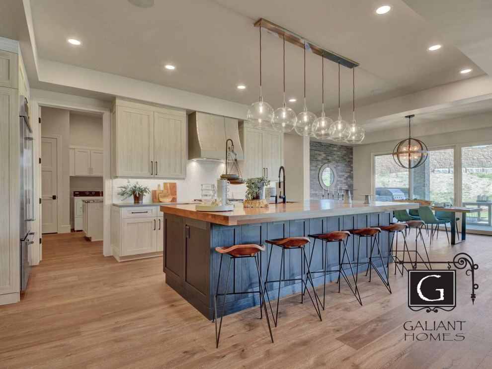 Inspiration for a contemporary kitchen remodel in Denver