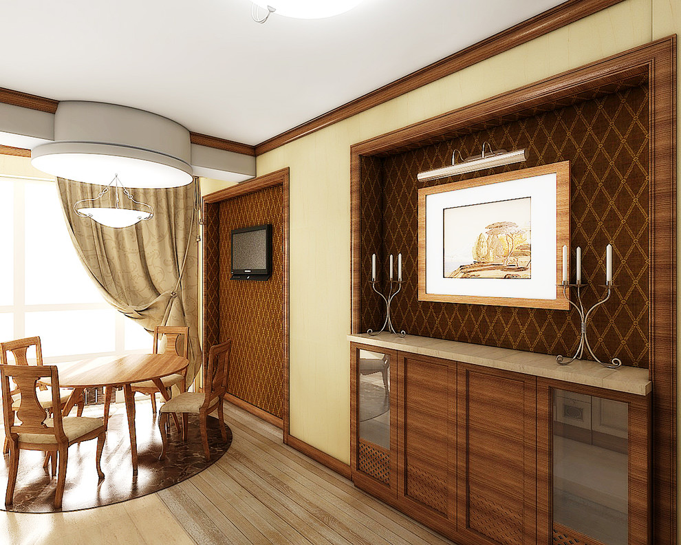 Квартира с витражными оканми