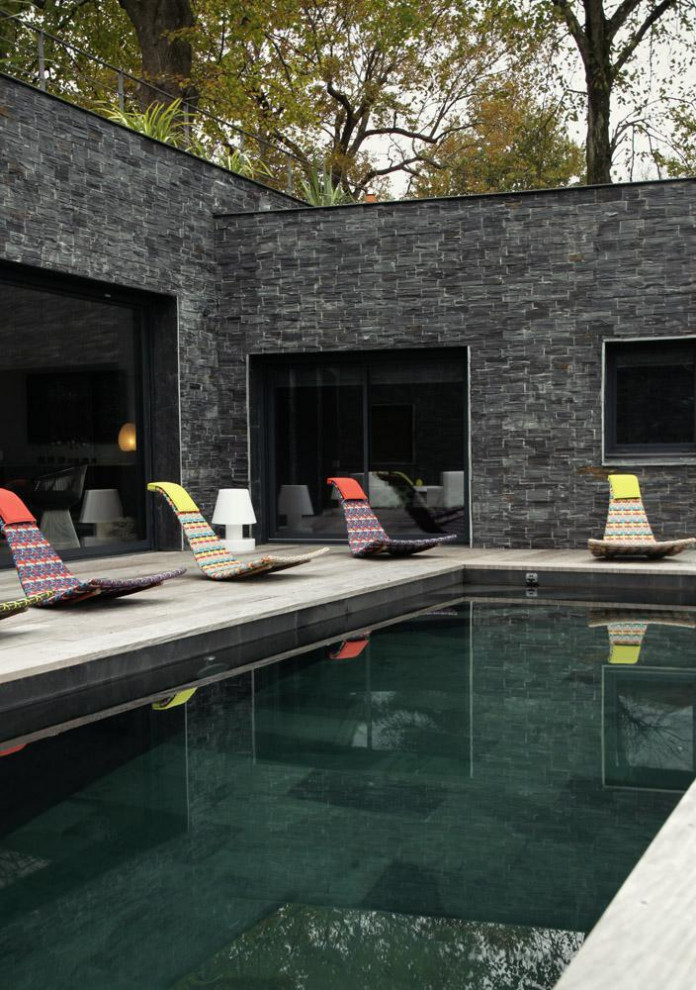 Contemporary pool in Other.