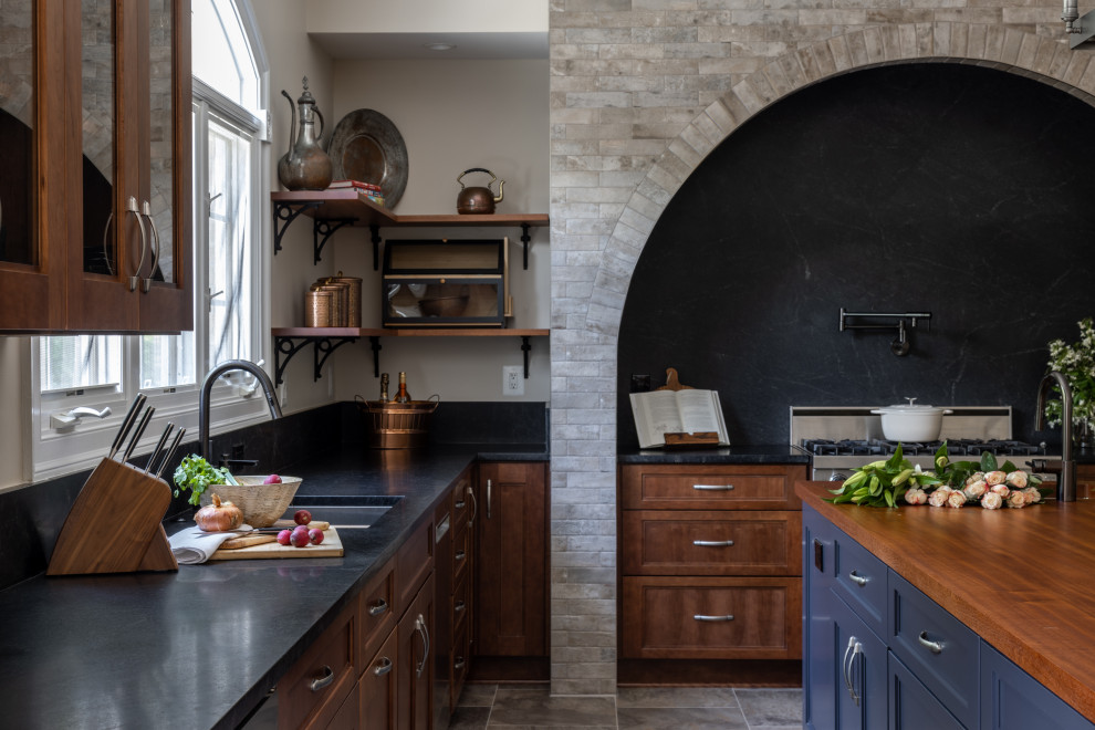 Transitional Modern English Cottage Kitchen - Transitional - Kitchen ...