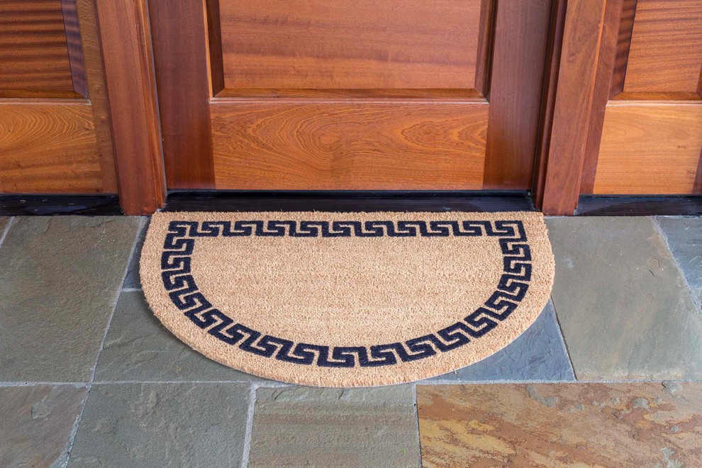 Decoir Half Round Entrance Mat, 24"x36" Contemporary Doormats by
