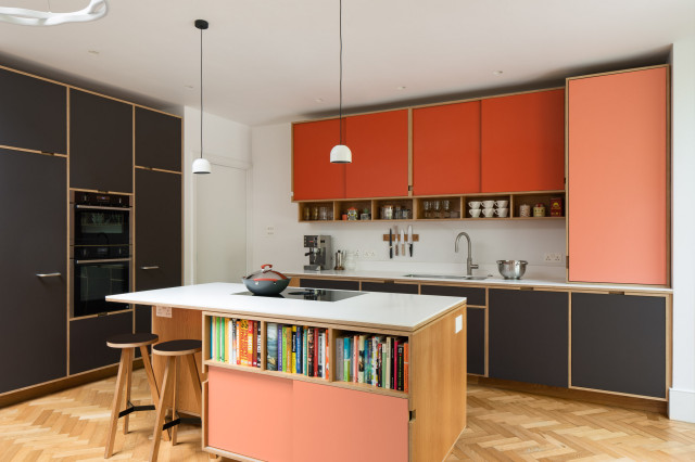 Victorian terrace kitchen midcentury-kitchen