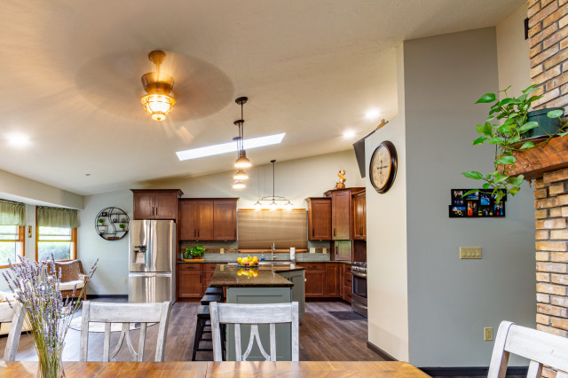 Modern Farmhouse Open Concept Kitchen & Dining Room - Medina, OH