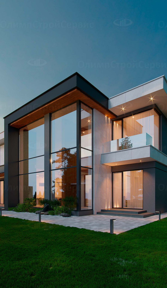 Современный дом «Бремор» с плоской крышей