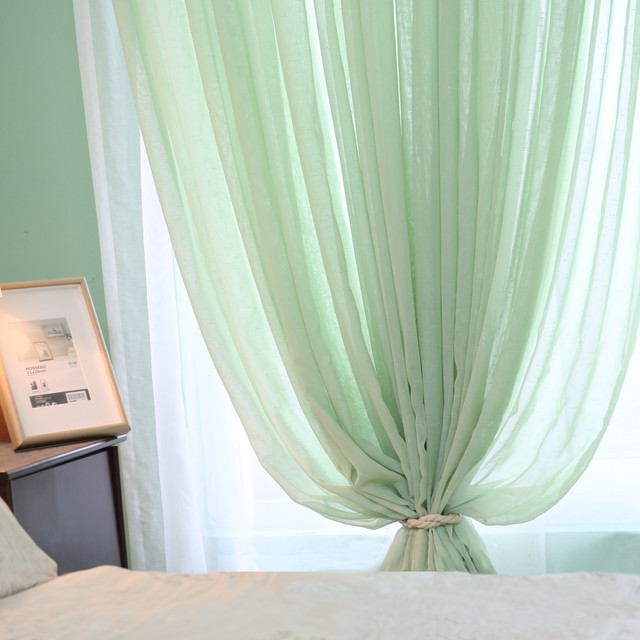 Sheer Curtains contemporary-vardagsrum