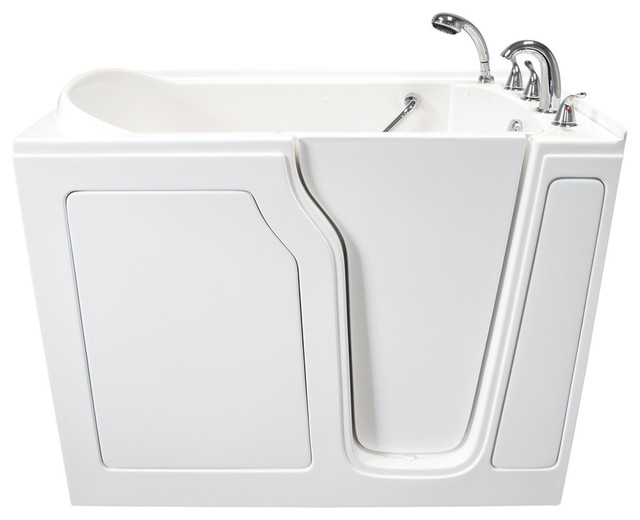 White Dignity 48"x28" Soaking WalkIn Bathtub With Right Hand Door