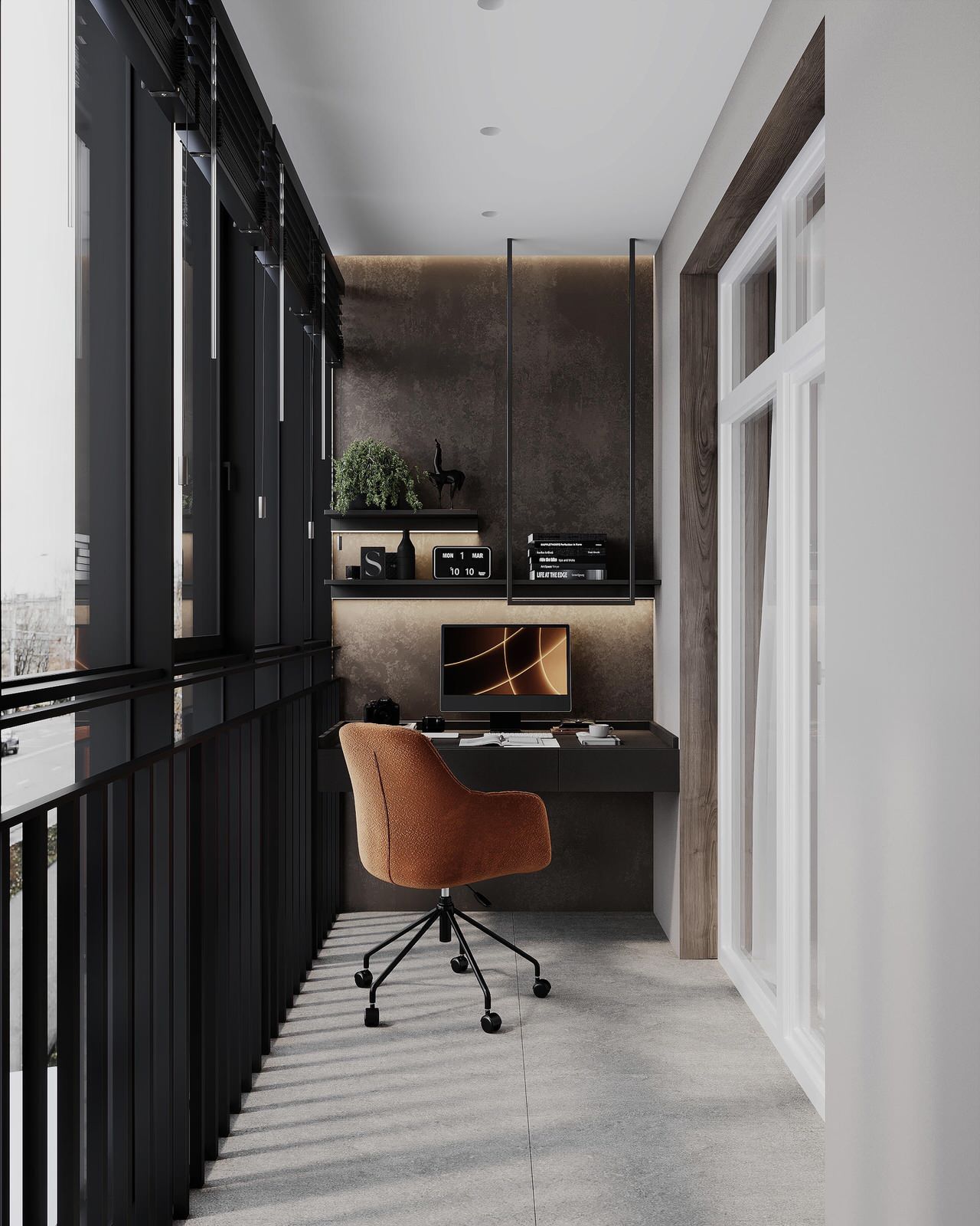 Дизайн интерьера квартиры в стиле джапанди с элементами бохо в ЖК "Квартал Che"