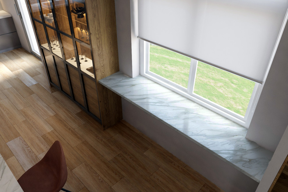 Кухня-гостиная в современном стиле