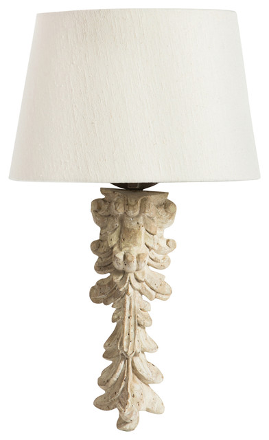 Fragment Bleached White French Country Wall Sconce - Traditional - Wall Sconces - by Kathy Kuo Home