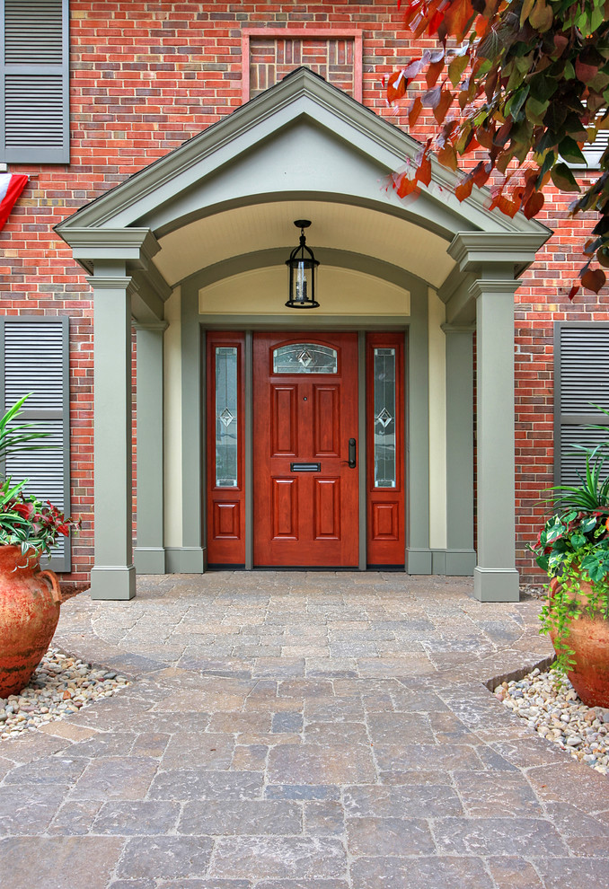New Front Door &amp; Driveway Traditional Exterior St
