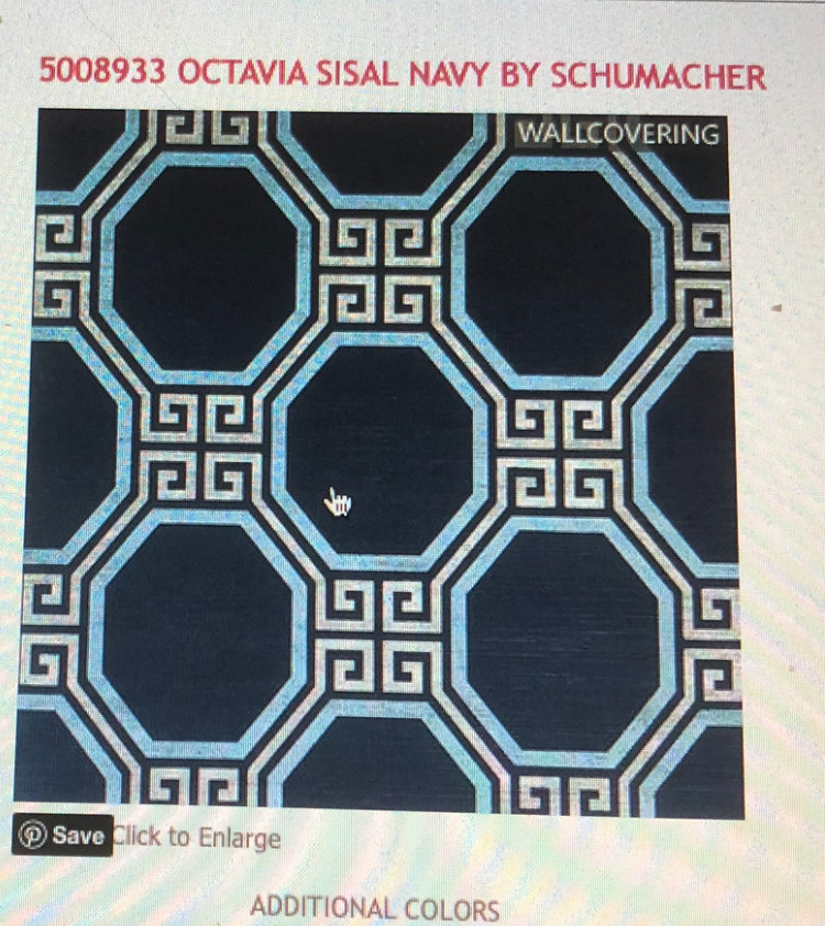 I need an alternative wallpaper for Schumacher Octavia Sisal in Navy ...