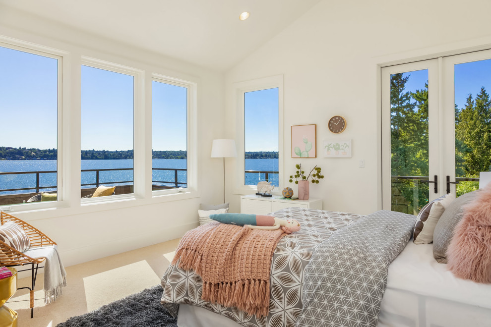 Mercer Island Waterfront Home - Transitional - Bedroom - Seattle - by ...