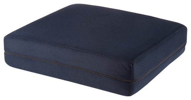 Seat Cushion-4 Inch Thick Foam Pad With Handle, Navy, by Bluestone