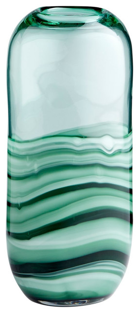 Cyan Torrent Vase 10885 - Green