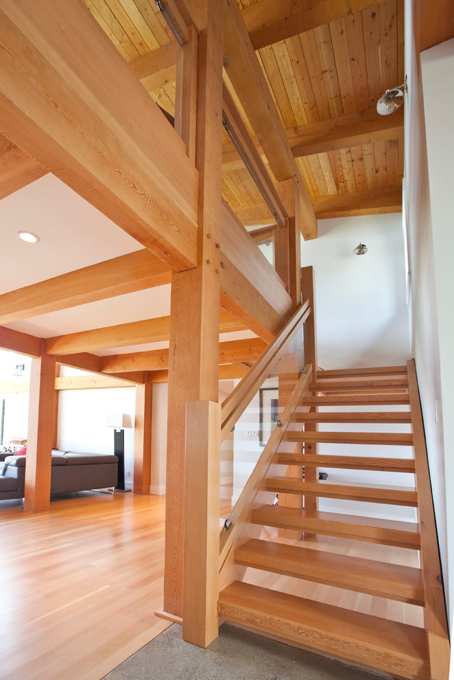 Inspiration for a contemporary staircase in Vancouver.