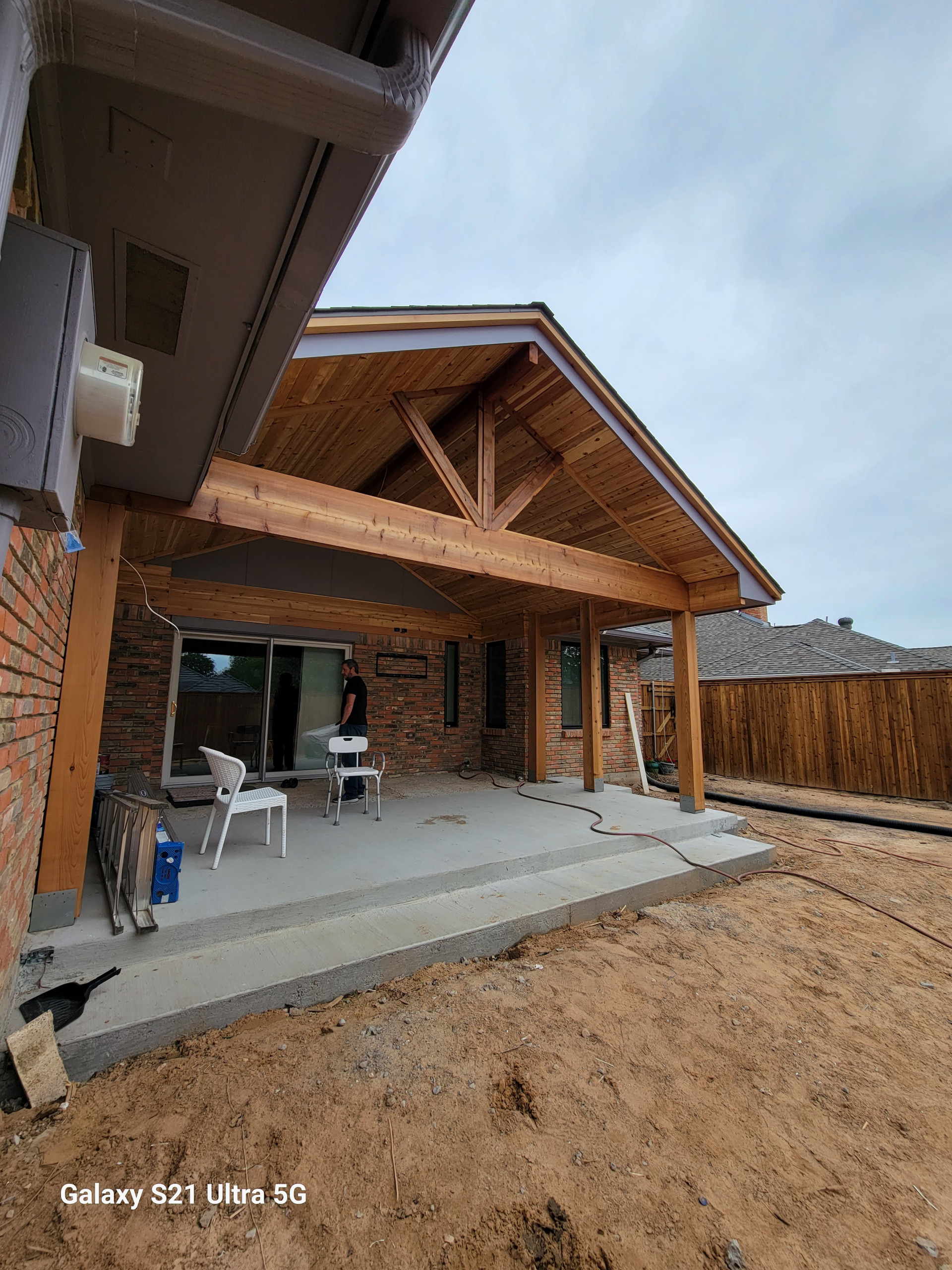 Middle Downs' Porch with putting green.