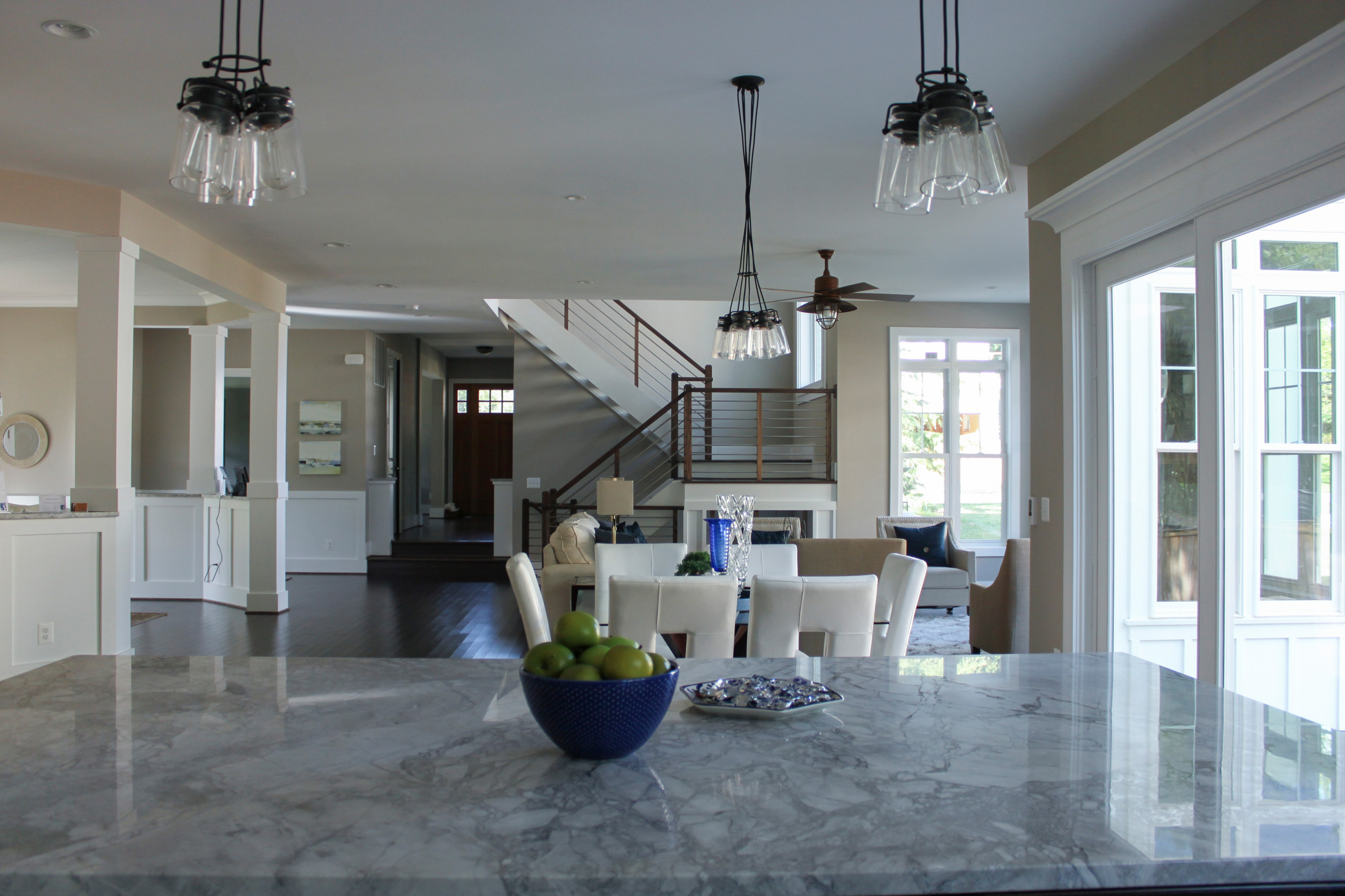 22_Stainless Steel & Dark Wooden Treads in Fabulous New Home, Vienna, VA 22180