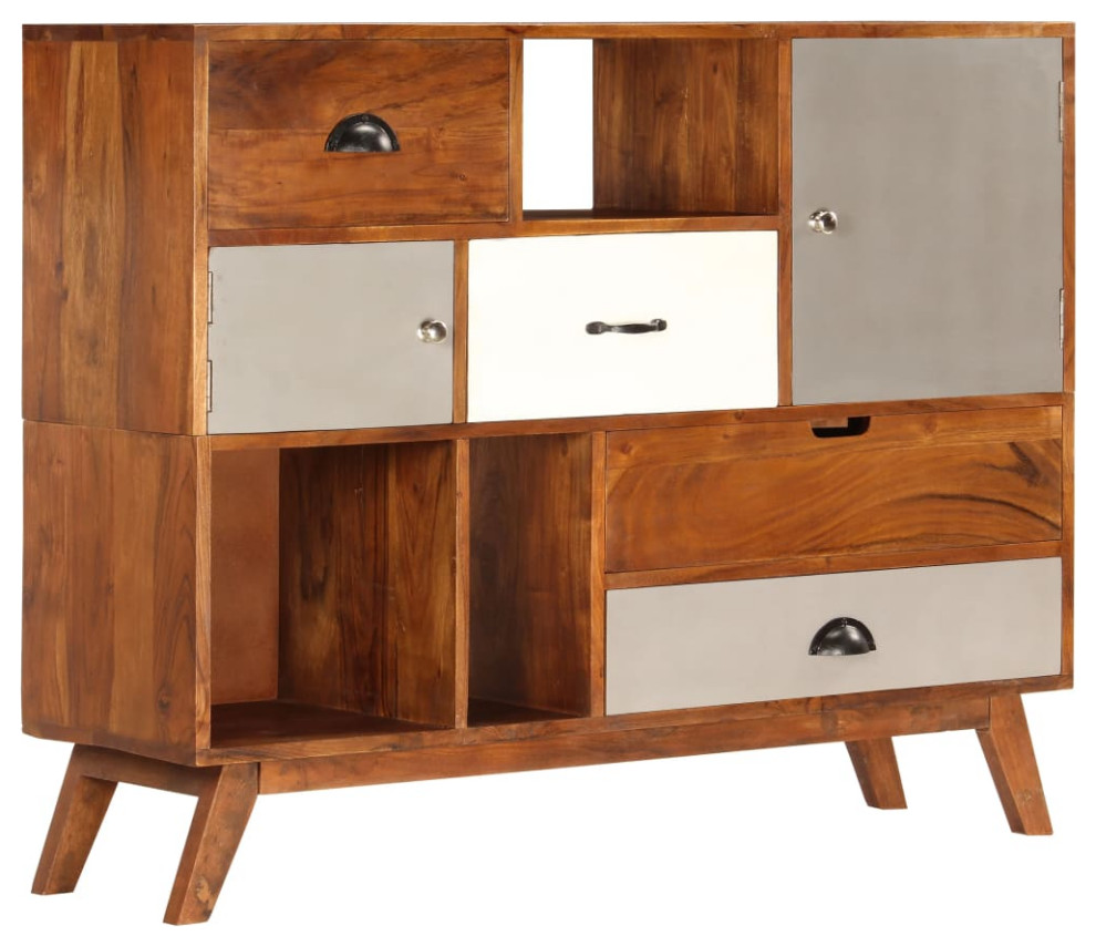 vidaXL Sideboard Coffee Bar Buffet with Storage Solid Wood