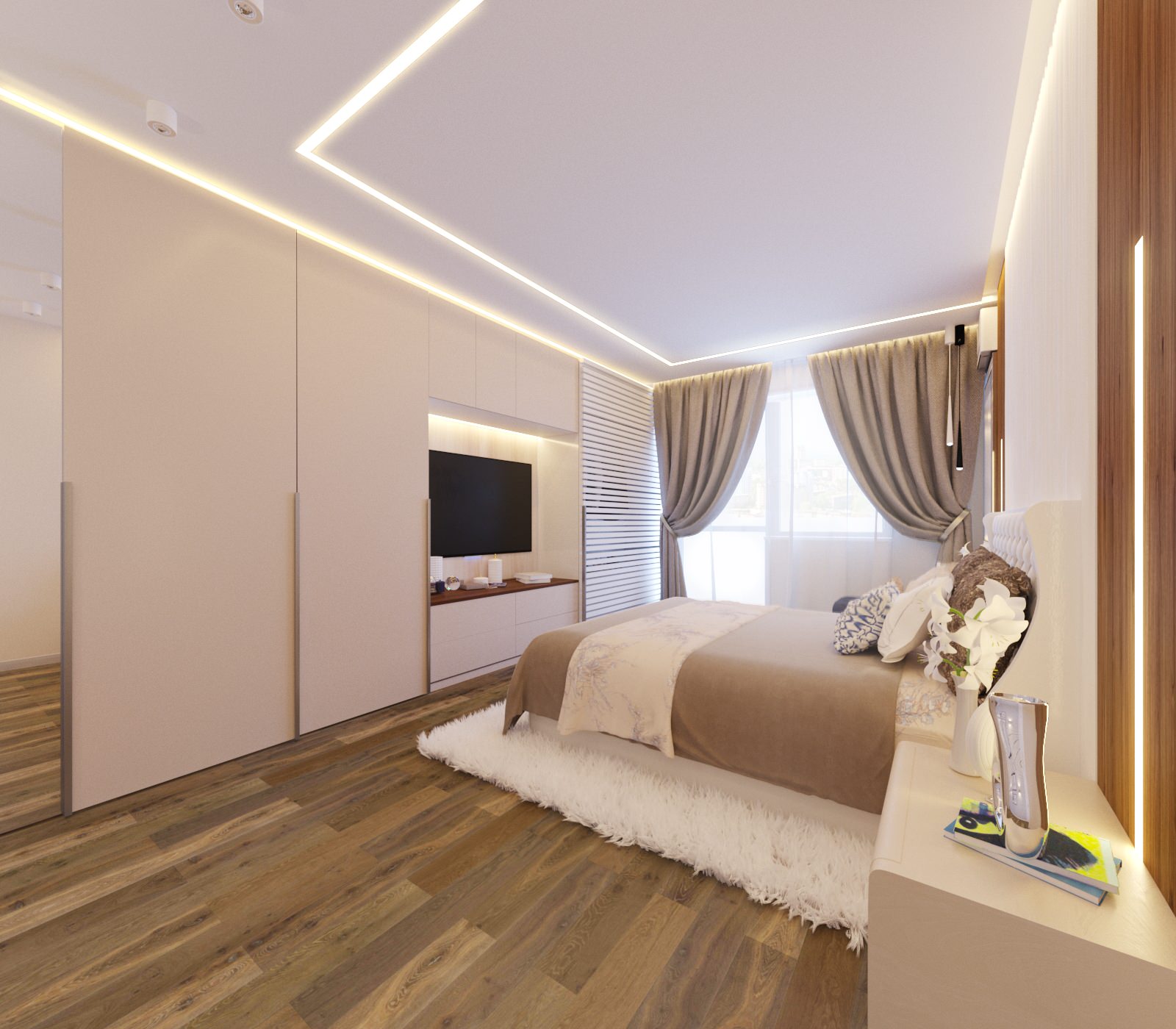 Кухня-гостиная в современном стиле