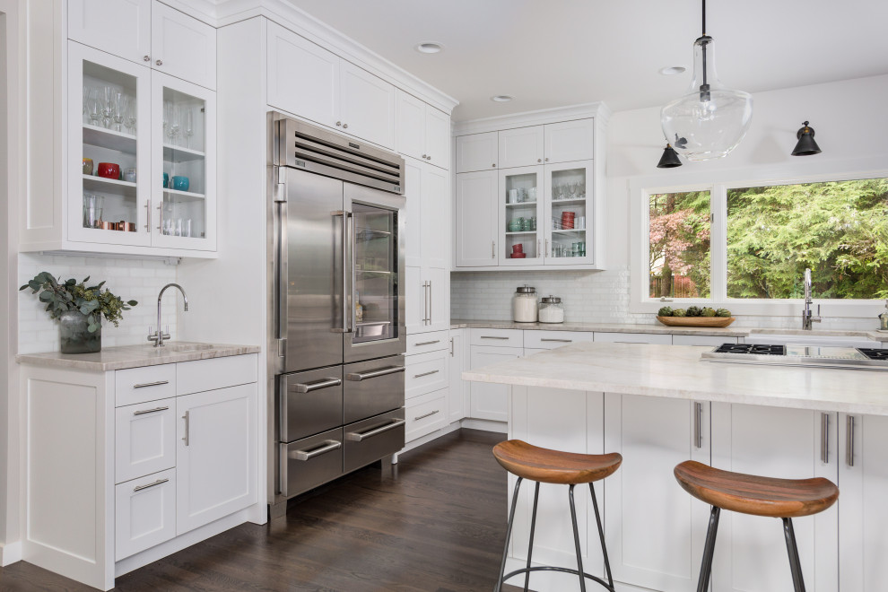 Kitchen - transitional kitchen idea in Seattle