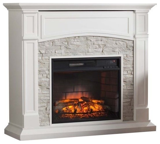 Bowery Hill Infrared Electric Fireplace Tv Stand Traditional