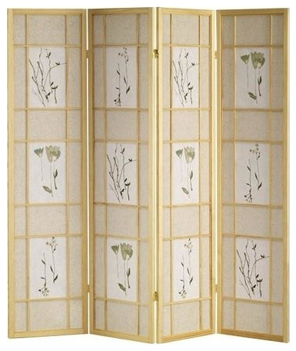 4 Panel Shoji Screen, Natural