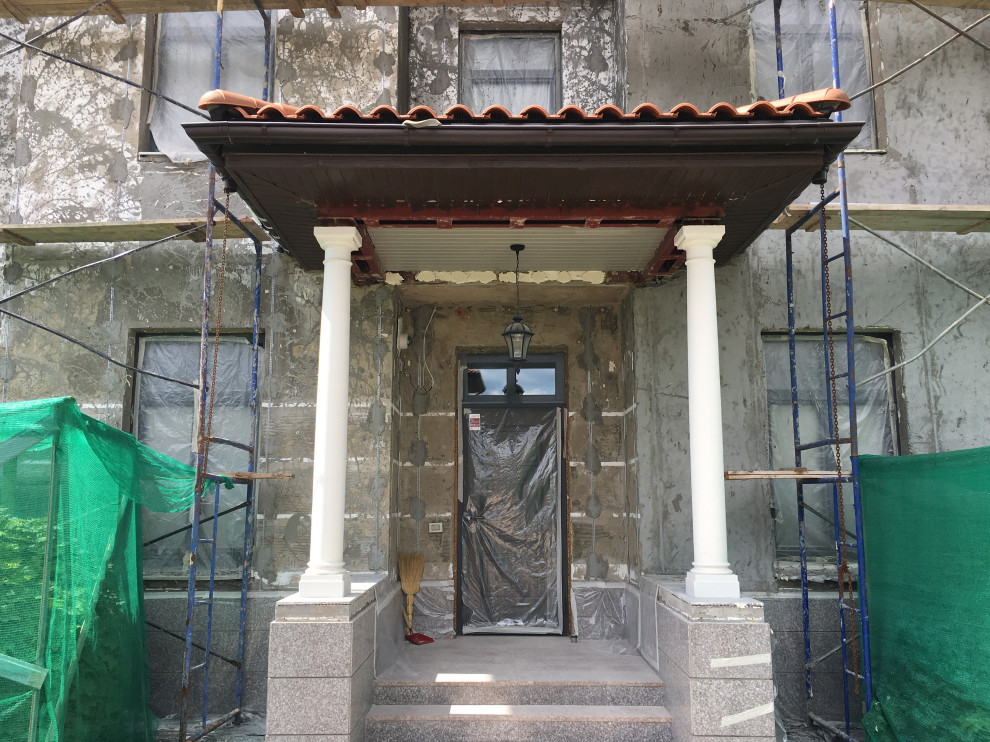 Дизайн и реконструкция фасада загородного дома