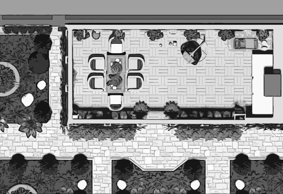 Проект "Тосканский дворик" Виктория Нерсесянц