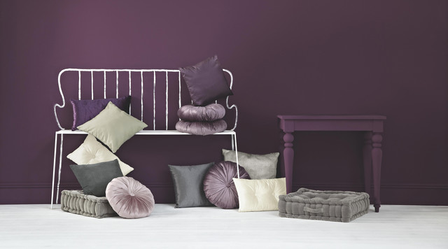 Living style; purples contemporary-vardagsrum