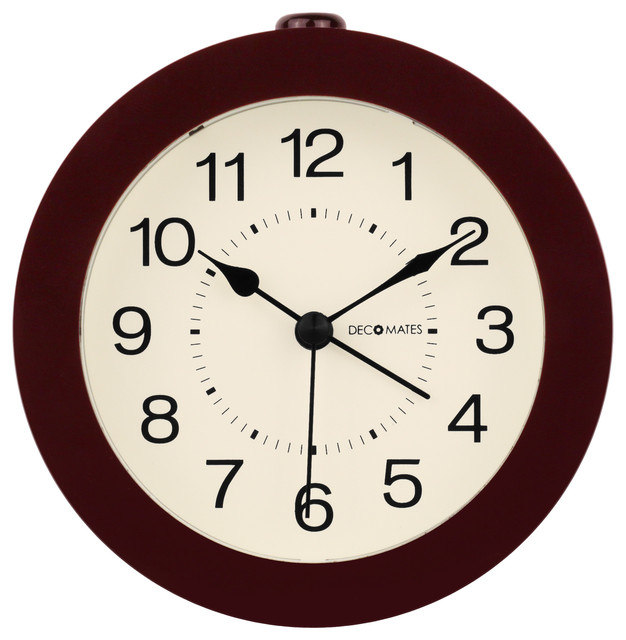 Decomates Non Ticking Silent Small Wall And Desk Alarm Clock Decomates Non Ticking Silent Small Wall And Desk Alarm Clock Timeless Brown