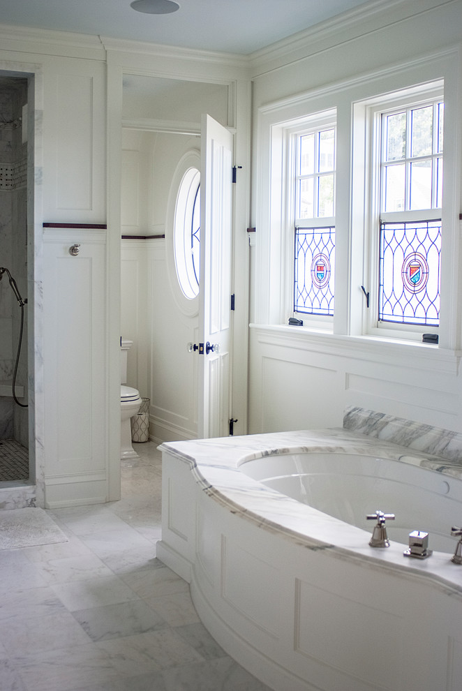 gambrel Traditional Bathroom Portland Maine by Gulfshore Design