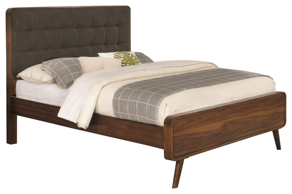 Coaster Furniture Robyn Queen Platform Bed Midcentury Platform Beds