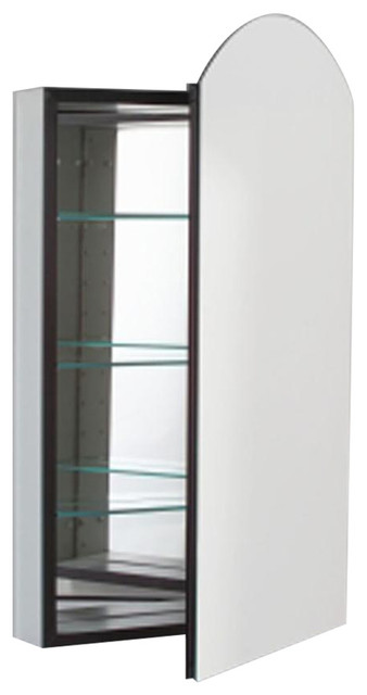 Robern Mt20d4apr M Series Arch Plain Mirror Cabinet With Black Border