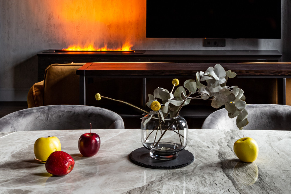 Черный интерьер 66 м.кв.