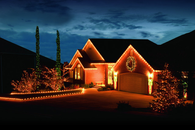 Creative House Exterior Led Strip Lighting for Large Space