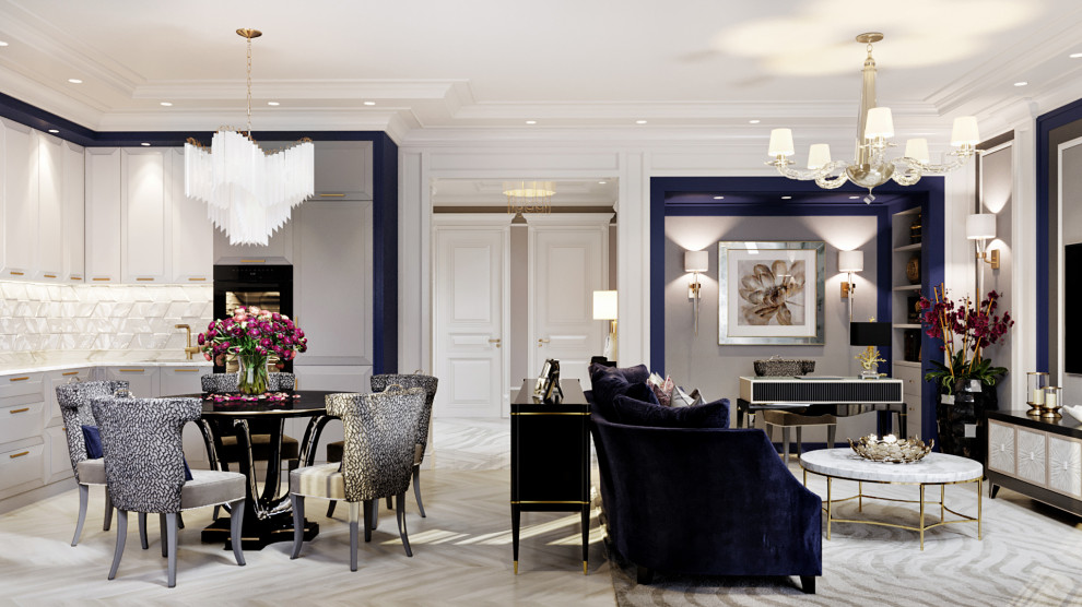 ЖК Крылатский, гостиная-столовая