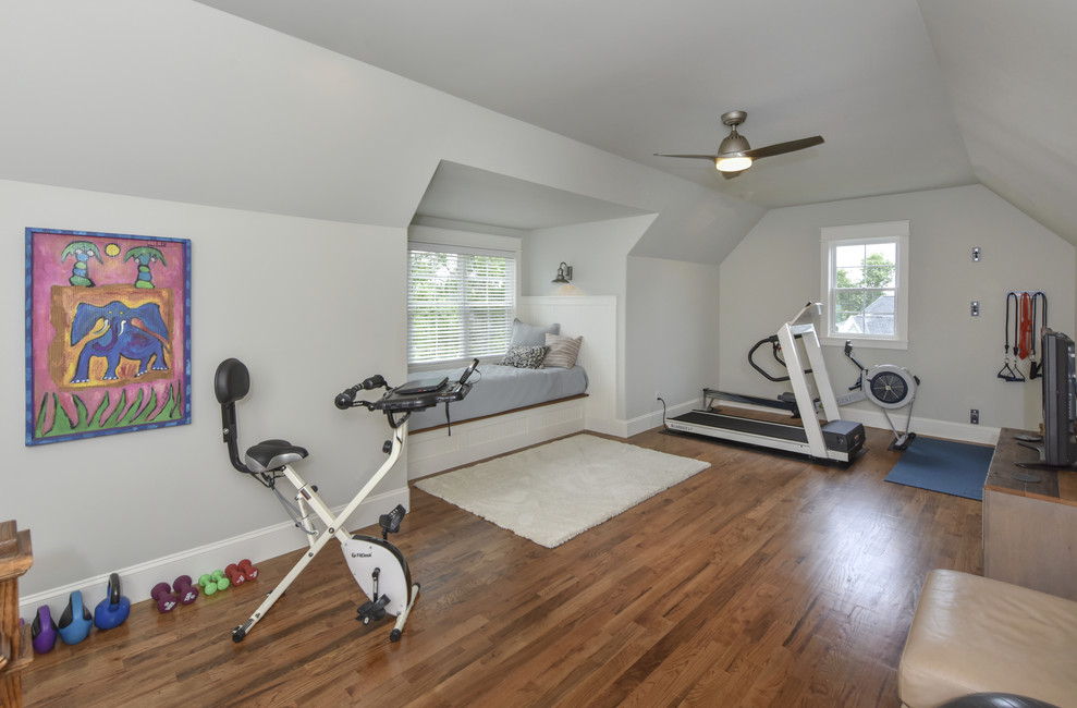 This is an example of a country home gym in Other.