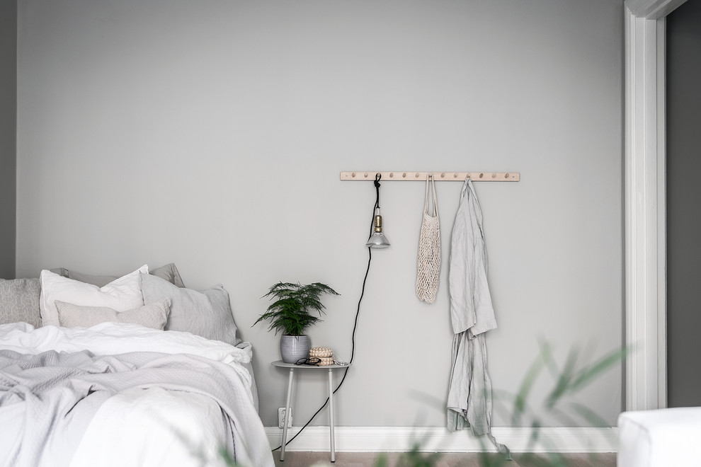 Design ideas for a small scandinavian bedroom in Stockholm.