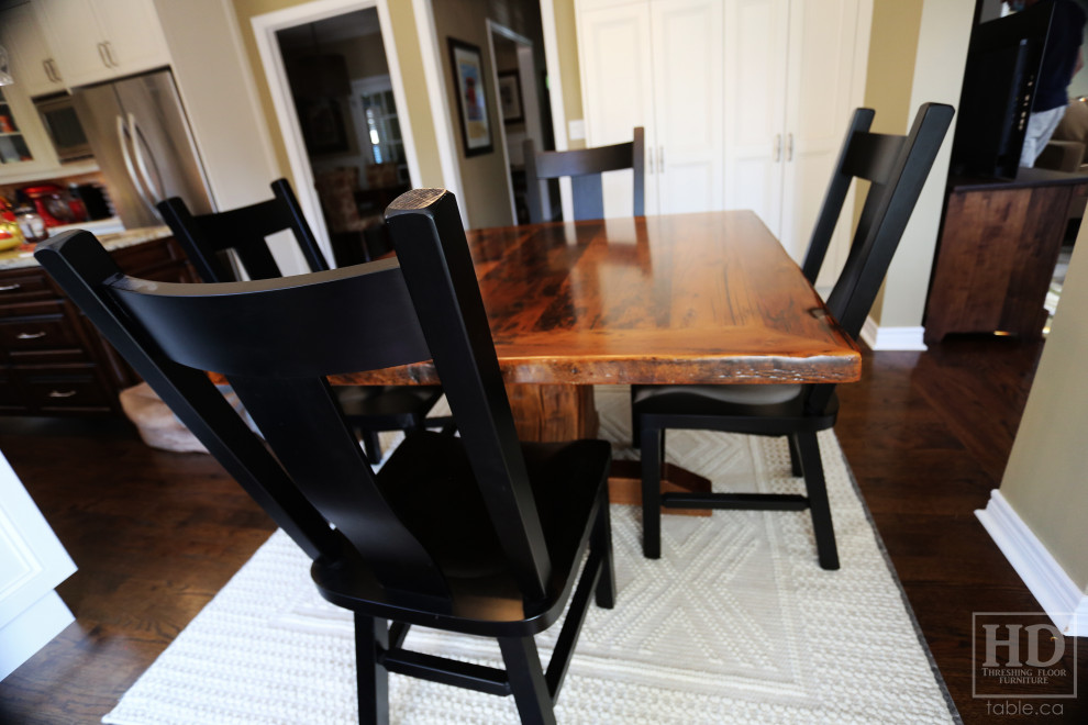 Dining room - rustic dining room idea in Toronto
