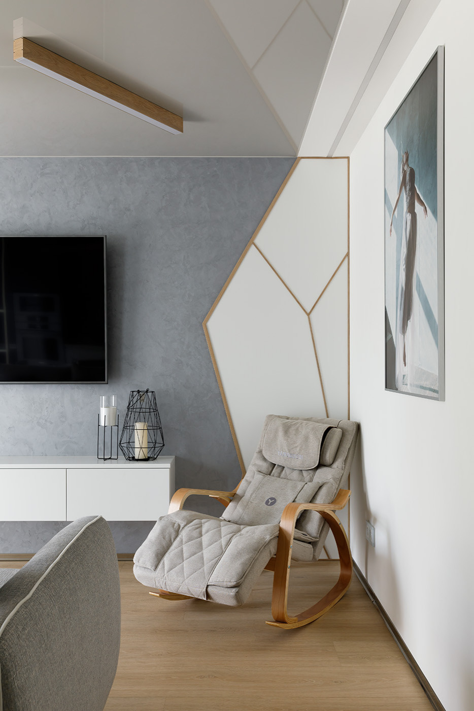 Интерьер трёхкомнатной квартиры в стиле минимализм, г. Калининград