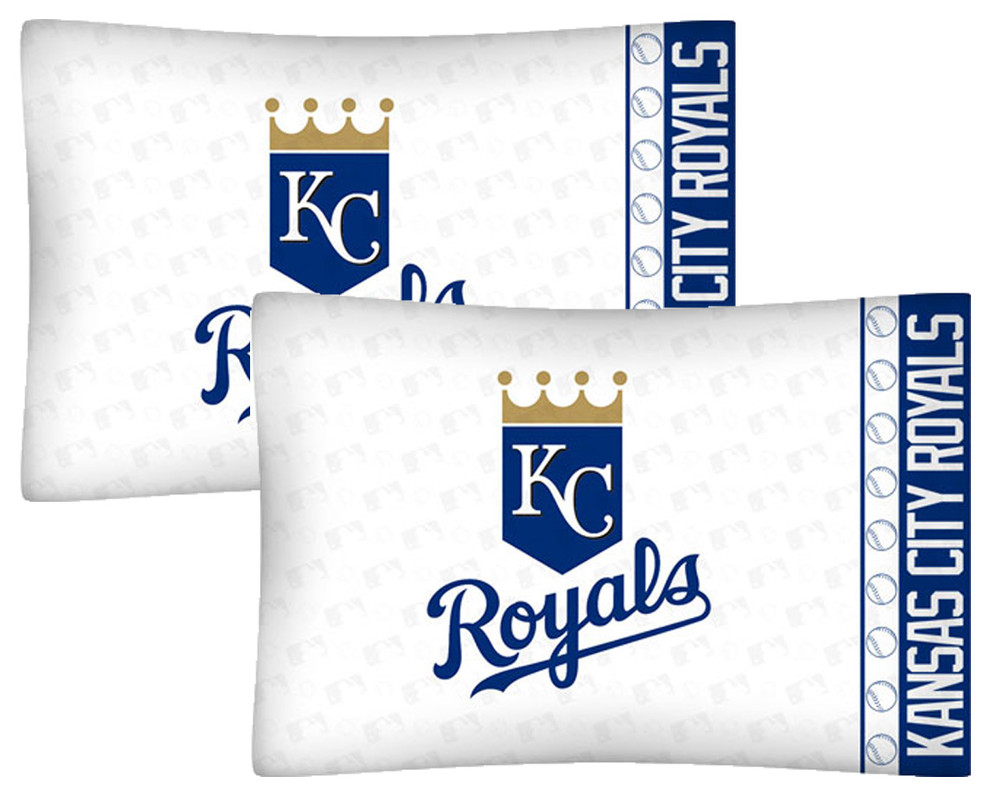 Mlb Kansas City Royals Pillowcase Set Baseball Pillow Covers