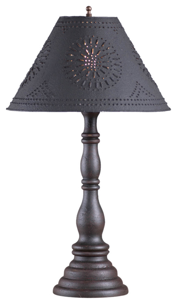 Davenport Lamp in Americana Black with Shade