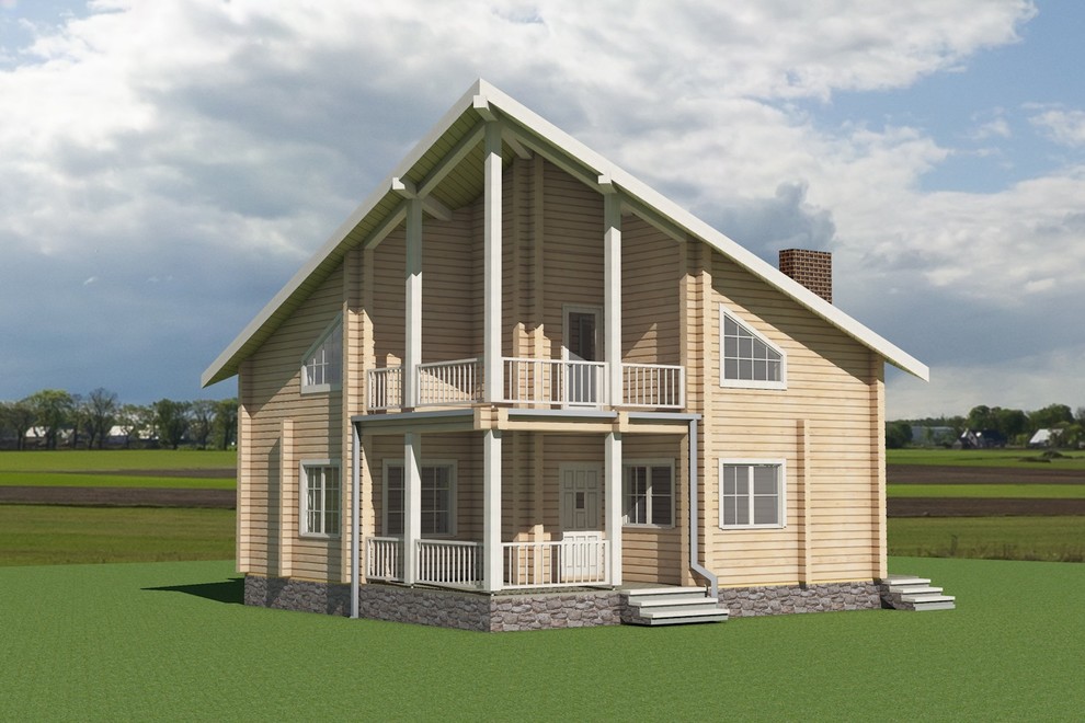 Проект дома из бруса № 1392 — 147 м2