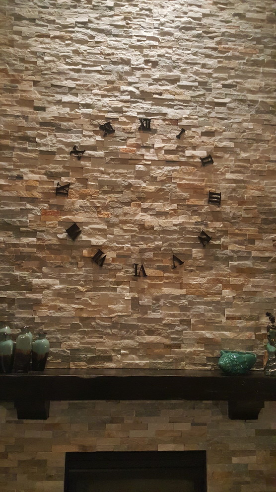 how to hang on a stone wall without drilling