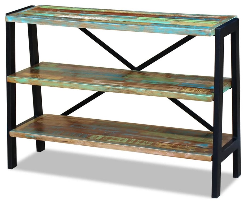 vidaXL Coffee Table Kitchen Storage Cabinet for Living Room Solid Reclaimed Wood