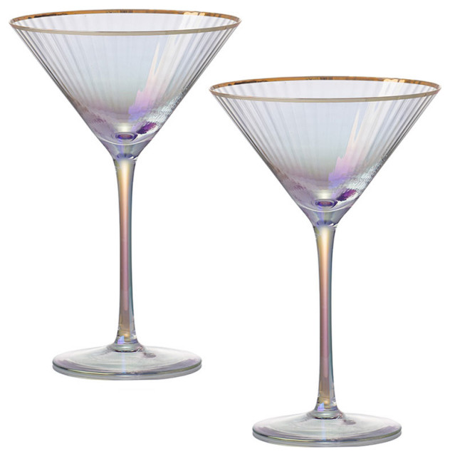 Colored Martini Glass Set Glass Designs