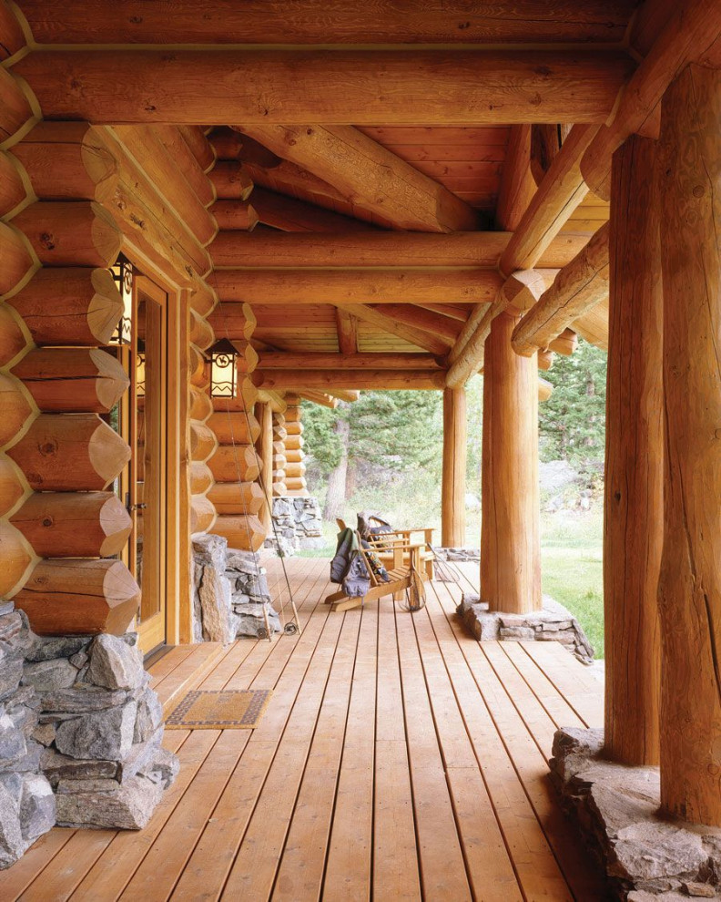 Deck - rustic deck idea in Seattle